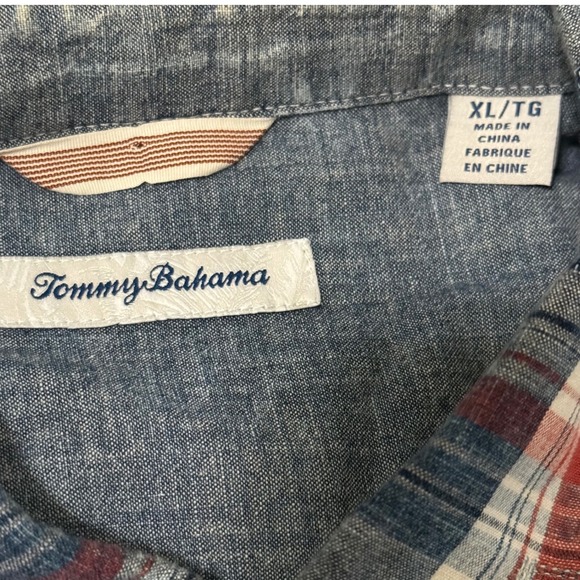 Tommy Bahama Mens XL Plaid Button Up Long Sleeve Shirt‎ Casual - Picture 3 of 8